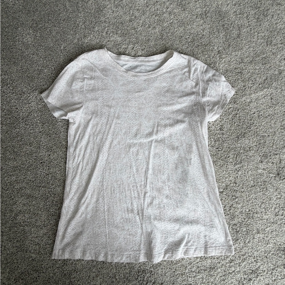 White Tan Pattern Athleta Women's T-Shirt